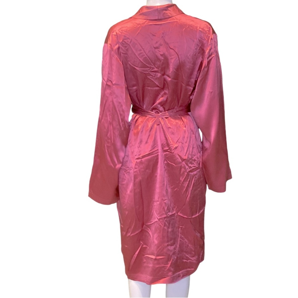 NWT La Perla Rosette Satin Silk Short Robe - Sz L - Picture 5 of 11